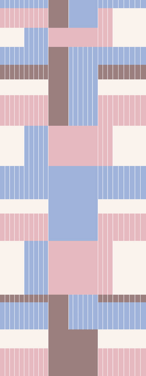 Bauhaus Mod Colorblock Pure Silk Scarf