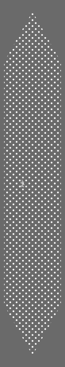 Grey & White Polka Dot Skinny Scarf