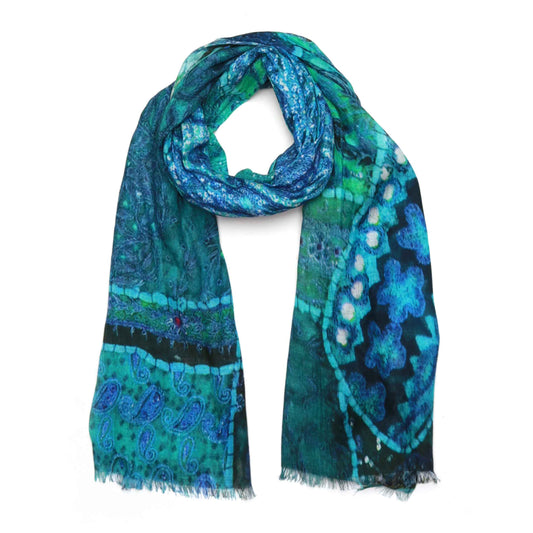 Abstract Modal Silk Designer Scarf