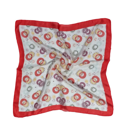 Geometric Pure Silk Square Scarf