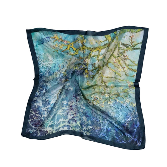 Foulard carré en pure soie Old Masters