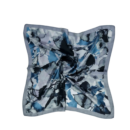 Floral Pure Silk Square Scarf