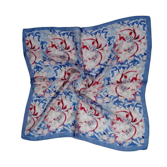 Foulard carré en pure soie japonaise