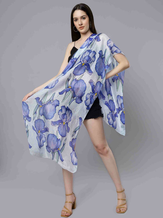 Floral Modal Silk Designer Scarf