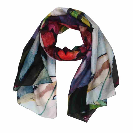 Floral Modal Silk Designer Scarf