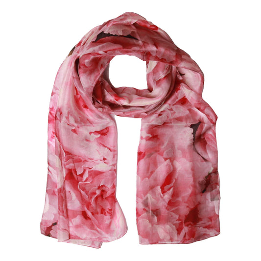 Floral Pure Silk Designer Scarf