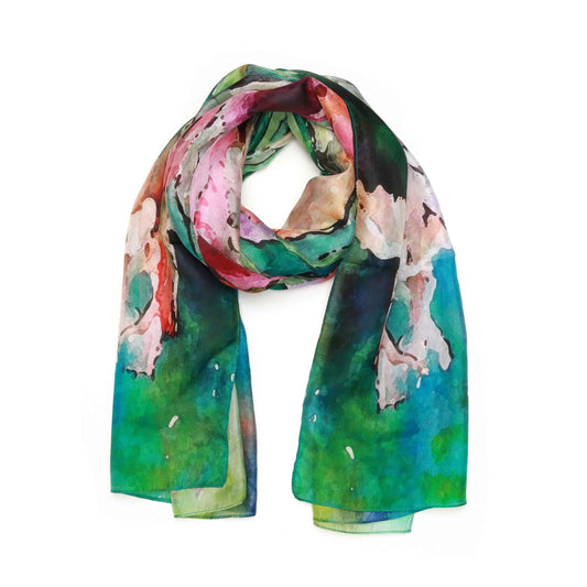 Floral Modal Silk Designer Scarf