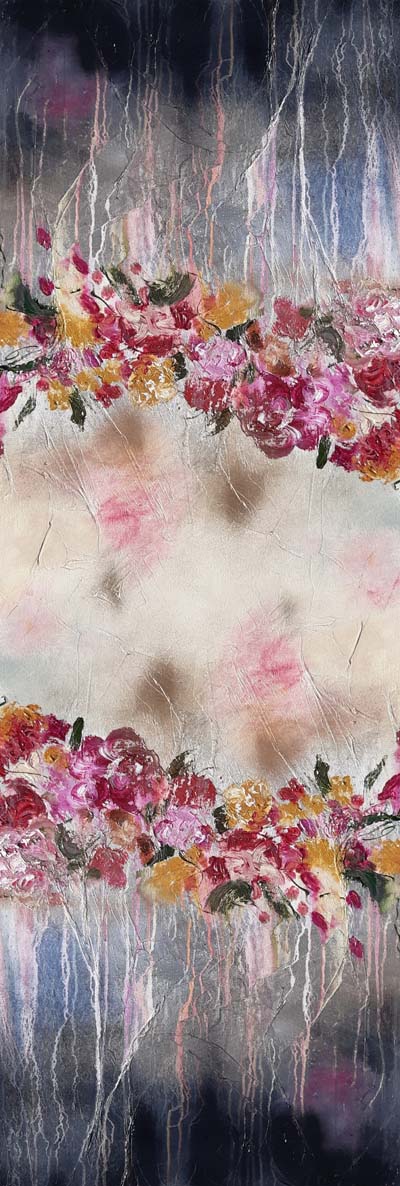 Floral Print Cotton Modal Designer Scarf