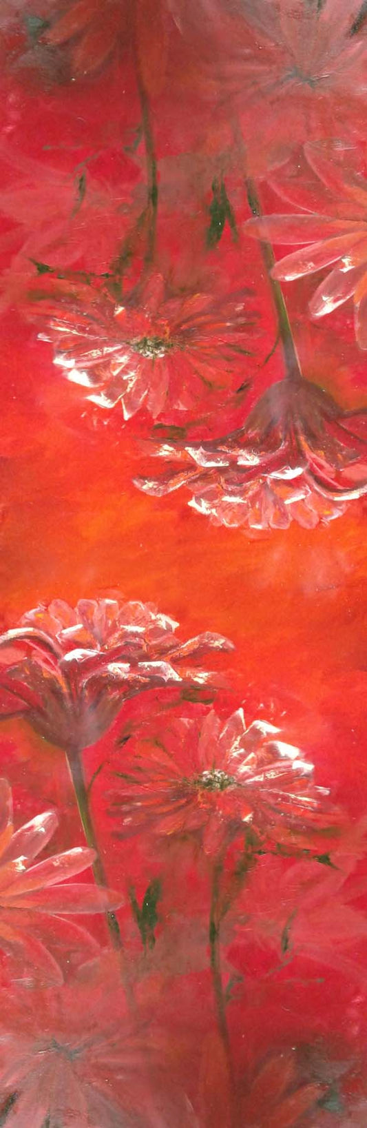 Crimson Glow Floral – Cotton Modal  Scarf