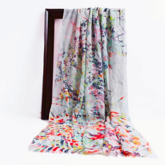 Abstract Modal Silk Designer Scarf