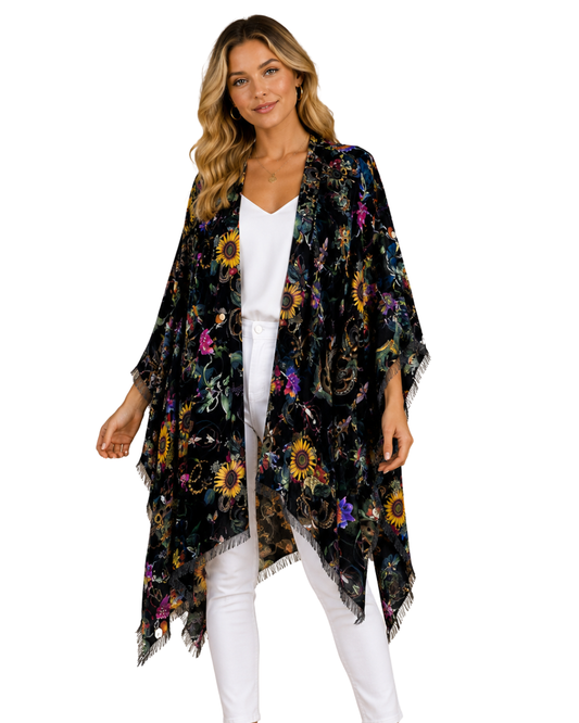 Australian Coastal Merino Wool Travel Cape