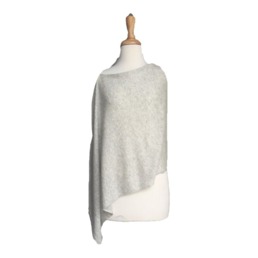 Poncho blanc cassé