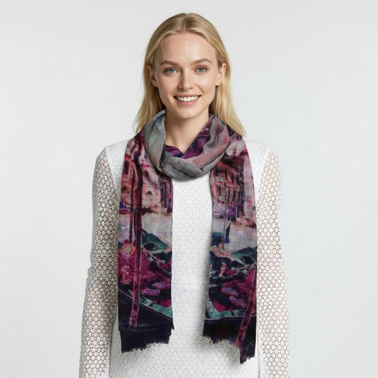 Venetian Echo – Merino Wool Scarf
