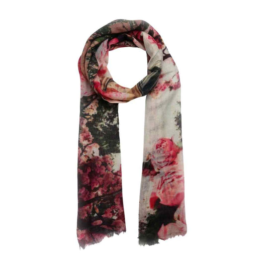 Dream Voyage Merino Wool Scarf – Hot Air Balloon Art Print