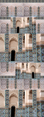 Mughal Archway and Ornate Tile Print Cotton Modal Summer Scarf