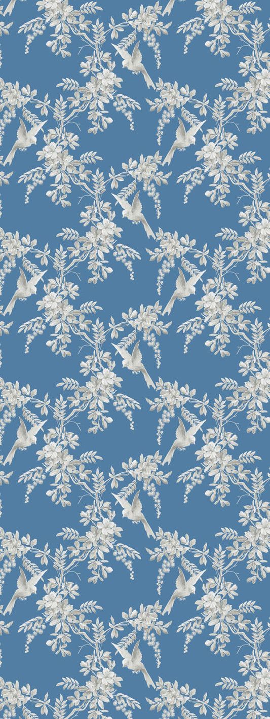 Blue Wisteria Dove Modal Silk Scarf