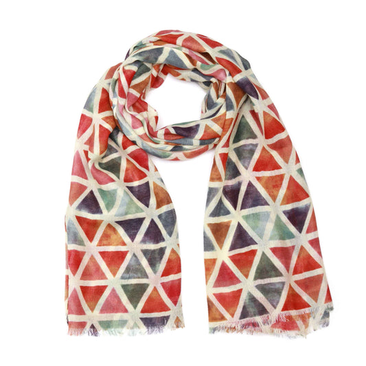 Geometric Modal Silk Designer Scarf