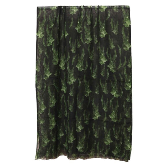 Abstract Print Merino Silk Designer Scarf