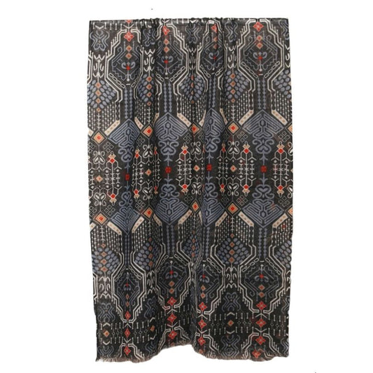 Geometric Pure Silk Designer Scarf