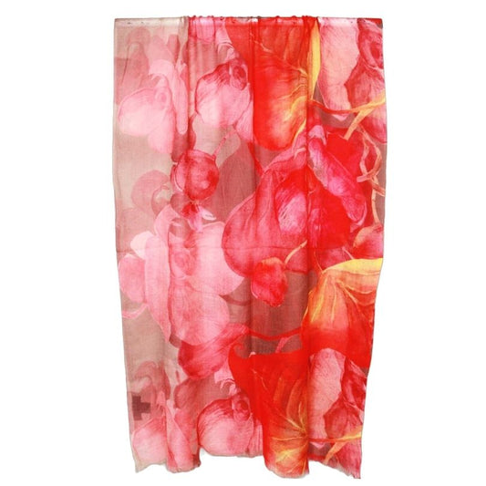 Floral Fine Merino Designer Scarf