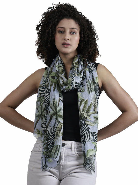 Tropical Modal Silk Designer Scarf