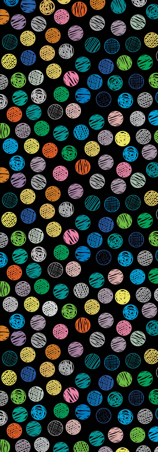 Colour Pop Dots Merino Wool Scarf – Playful Winter Designer Scarf