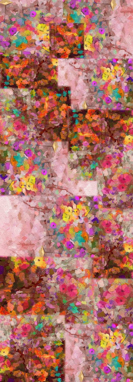 Floral Pure Silk Designer Scarf