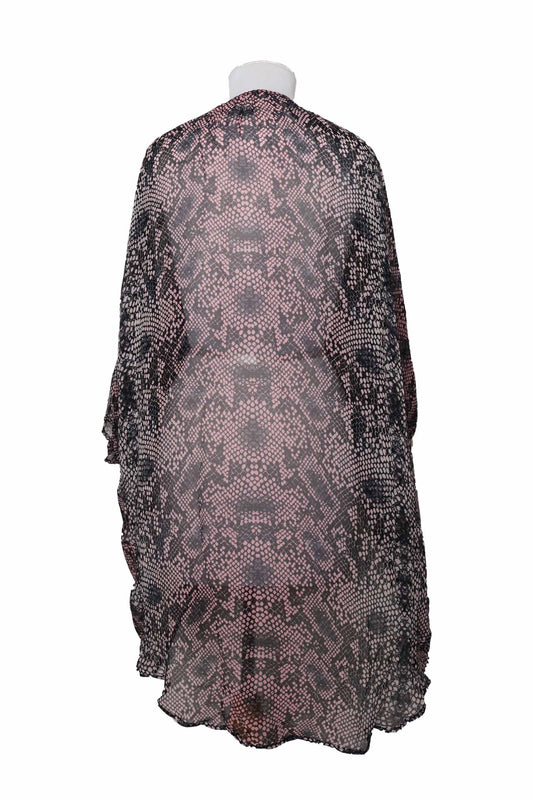 Pink Snake Skin Kimono