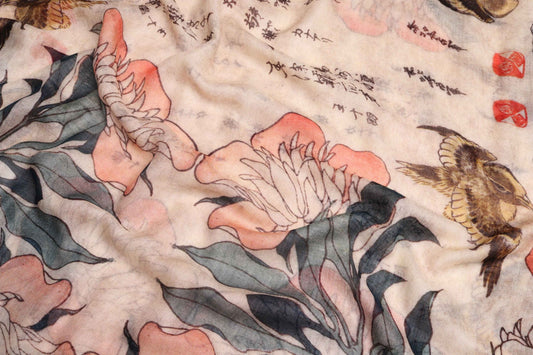 Japanese Modal Silk Designer Scarf