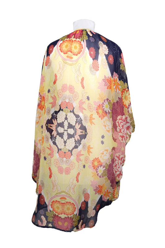 Kimono amarillo con flores