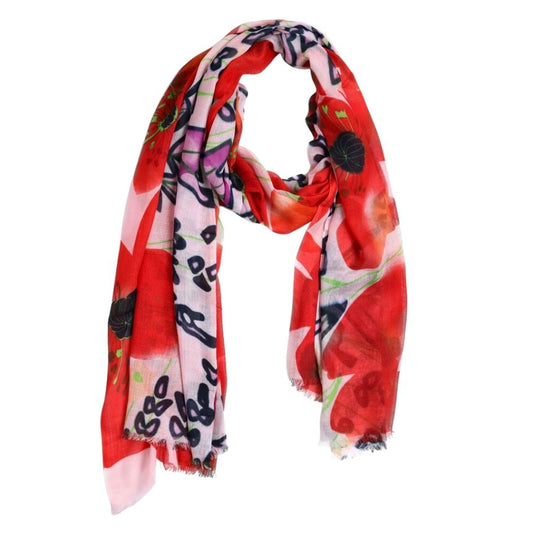 Floral Modal Silk Designer Scarf