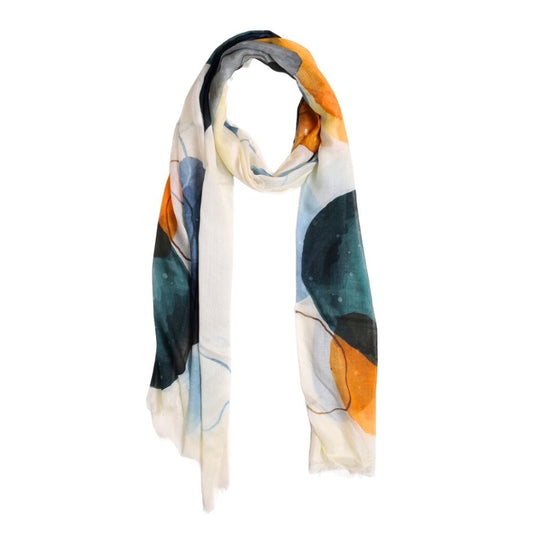 Abstract Modal Silk Designer Scarf