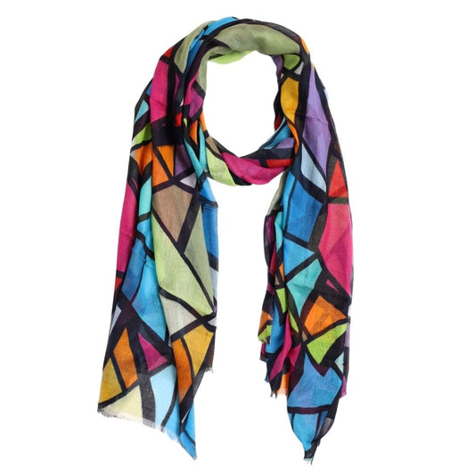 Geometric Modal Silk Designer Scarf