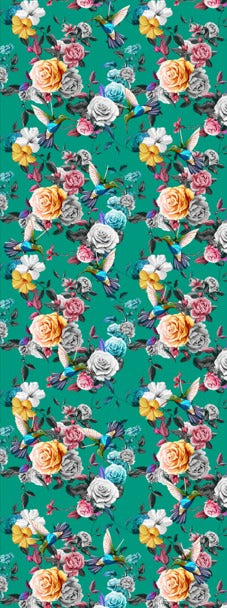 Bufanda de seda pura con diseño floral
