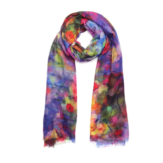 Floral Modal Silk Designer Scarf