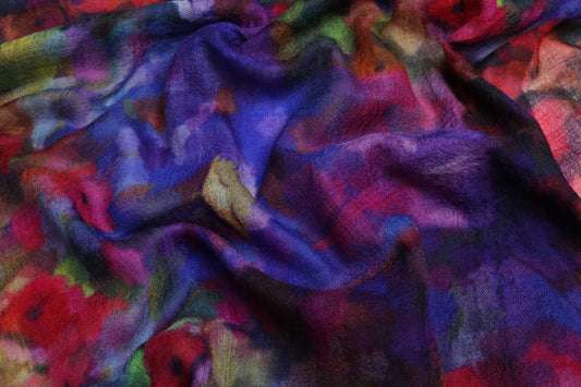 Floral Modal Silk Designer Scarf