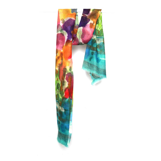 Abstract Modal Silk Designer Scarf